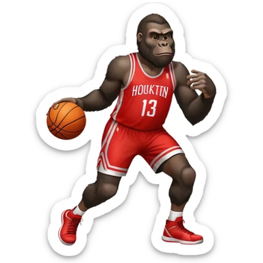 gorilla james harden sticker