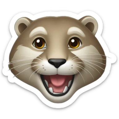 légumes sur une loutre sticker