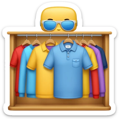 clothing store sticker