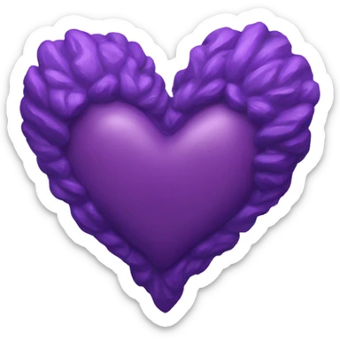 Purple Heart aesthetic  sticker