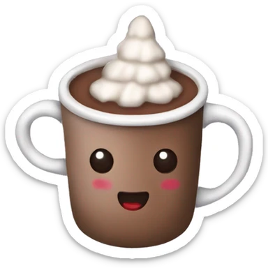 Christmas hot cocoa  sticker