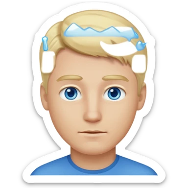 men understand, blond hairs sticker