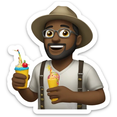 Stanan having a party sticker