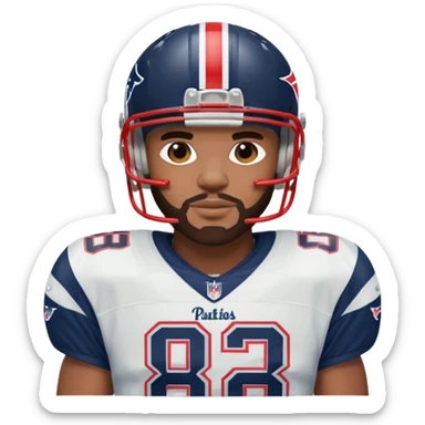 Drake Maye in patriots uniform sticker