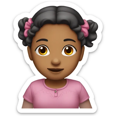 Niña relajándose  sticker