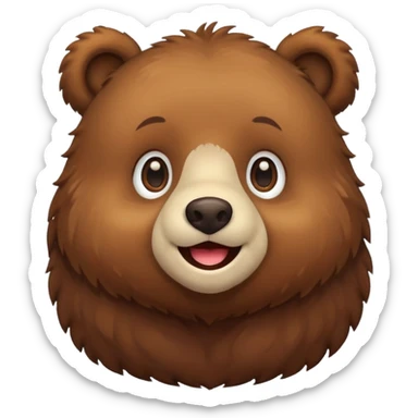 Cute bear sticker