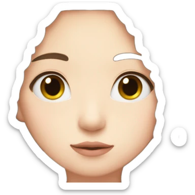 a brunette girl with braids kissing hyunjin sticker