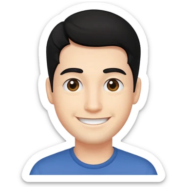 Un  emoji et un sexe homme sticker