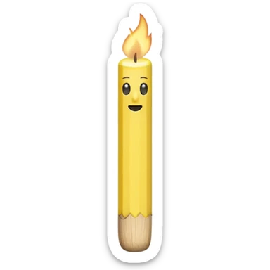 Matchstick sticker