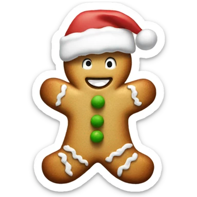 Christmas cookie sticker