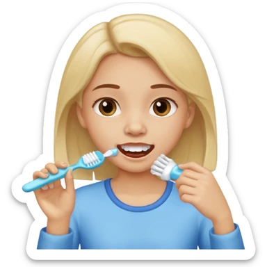 daily routines girl sticker