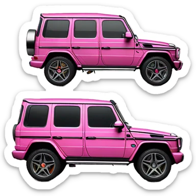 G wagon pink  sticker