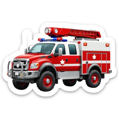 Search & Rescue Truck in USA sticker