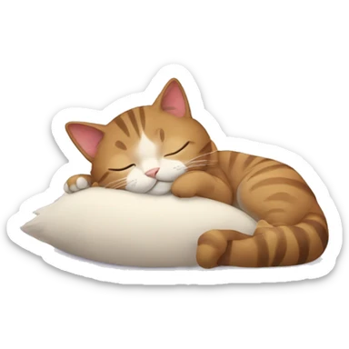Cat sleeping sticker
