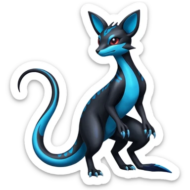 Shiny Salandit-Umbreon-Genet-Noivern-Noibat-Hybrid (Full body) sticker