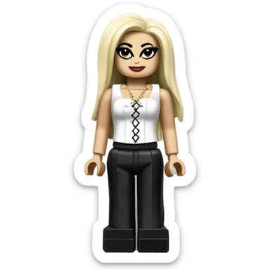 LADY GAGA lego full body sticker