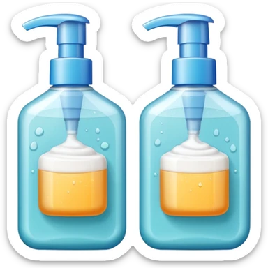 Soap and shampoo sticker