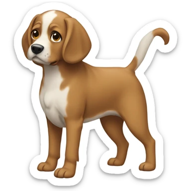 Crea a un perrito enojado  sticker