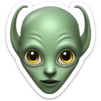 domesticated alien sticker
