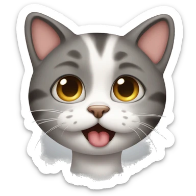 A cat sending kisses sticker