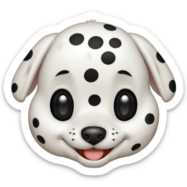 emoji dalmata sticker