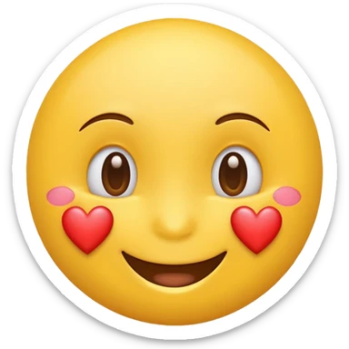 Smiling With Hearts emoji sticker