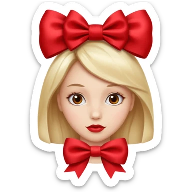 Woman with giant bow gift






























 sticker