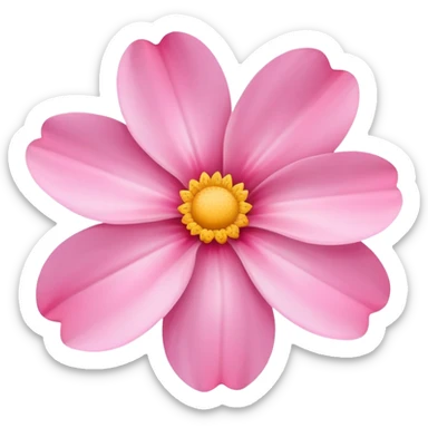 pink petal flower poop  sticker