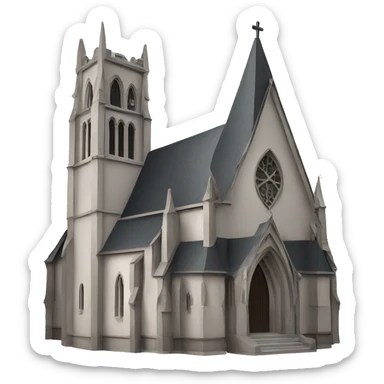A gothic church  sticker