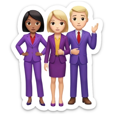 The Parr family from Incredibles in civilian clothes - Bob in business suit, Helen in casual clothes, Violet teen with black hair, Dash blonde boy, baby Jack-Jack sticker