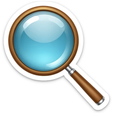 magnifying glass bright sticker