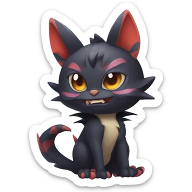  Kawaii Edgy Cool Beautiful Noivern-Nargacuga-Litten-Bat-Cat full body sticker