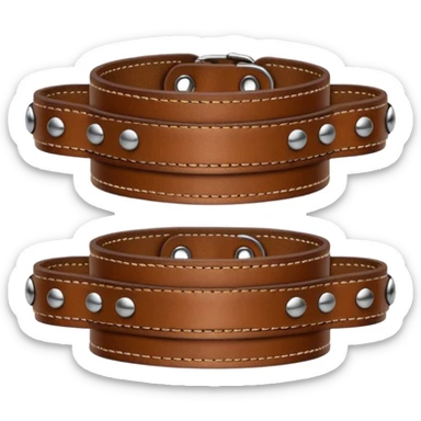 Leather wrist cuffs sticker