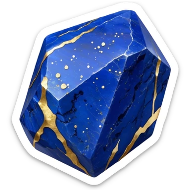 raw lapis crystal sticker