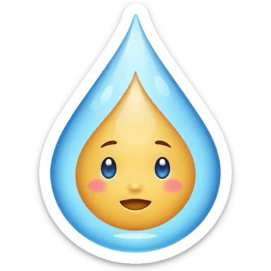 water in feet sticker