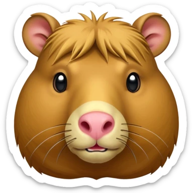 uma moeda de capybara muito fofinha sticker
