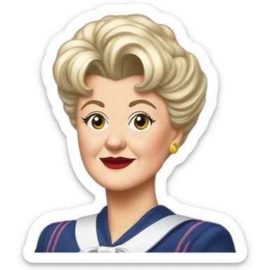 Jessica fletcher as sailor moon sticker