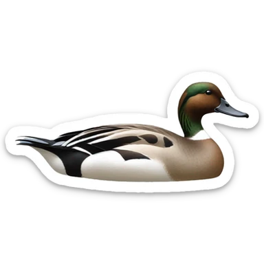 Pintail duck sticker
