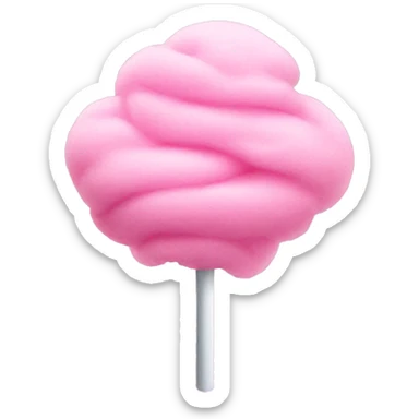 Pink cotton candy  sticker