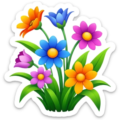 Spring flowers sticker