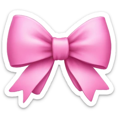 Pink bow  sticker