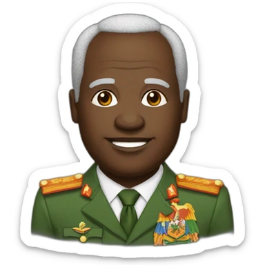 Président de la côte d'Ivoire et du Burkina Faso main dans la main sticker