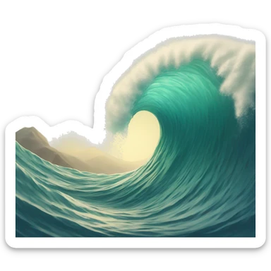 wave sticker