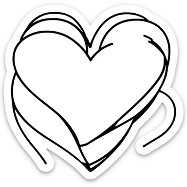 Hearts sticker