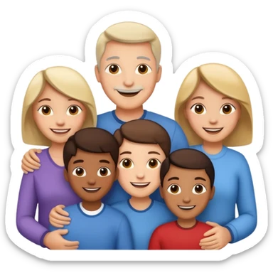 Family members one by one  sticker