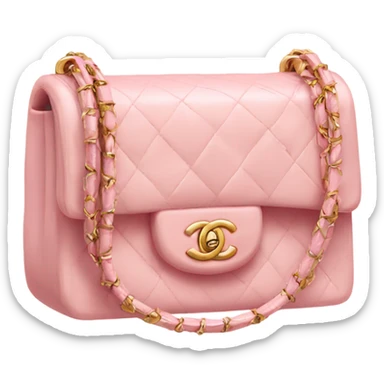 Light pink Chanel bag sticker
