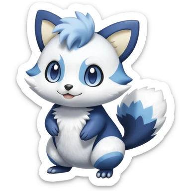 Shiny Furret-Meowstic-Oshawott-Hybrid (Full body) sticker