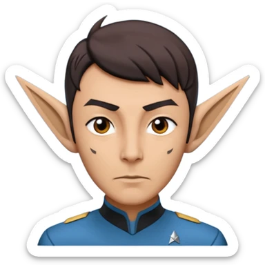 Star trek starfleet vulcan sticker