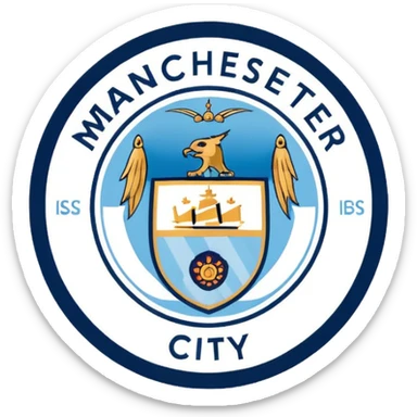 Manchester city logo sticker