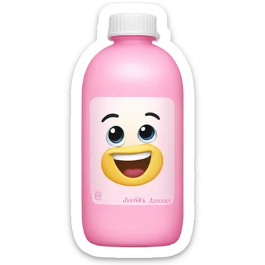 JOHNSON'S Baby oil pink bottle sticker